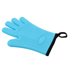 2021 New Oven Gloves Fashionable solid color anti-skid silicone Cotton double oven mitts for kitchen